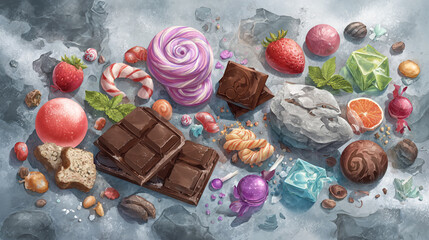 Frozen Treats Winter Wonderland&mdash;Ice Crystal Confectionery Collection