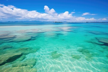 eye catching coastline ocean sky view wallpaper for vacation