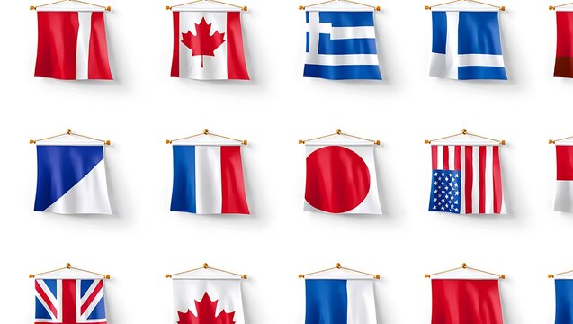 Global Flags Collection High-Resolution Images of World Flags, National Symbols, Country Flags, International Flags, Bunting, Pennants, and Fabric Textures.