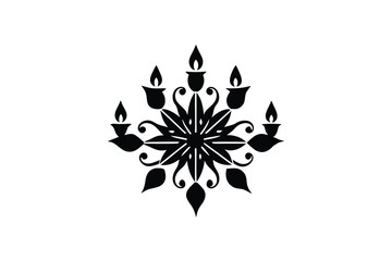 Alpona design collection for festive celebration and decoration vector art illustration