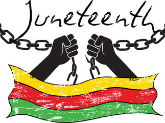  juneteenth, june 19, 1865, freedom day, high quality vector artwork, transparent background