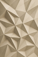 Obraz premium 立体的な幾何学模様のクラフト紙風背景