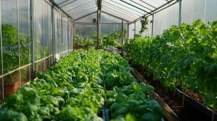 Aerial shot of a sugarcane farm with solar panels, a large water tank, and well-maintained irrigation systems