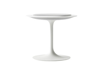 elegant White side table Display minimal style and modern furniture