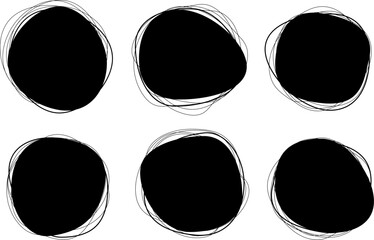 愚痴や不満、不快な感情をイメージした黒いモヤモヤの流体シェイプ。