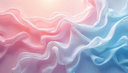 Obraz premium Abstract Fluid Art with Soft Colors of Pink and Blue Representing Elegance