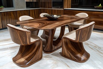 a modren kichen dinning set