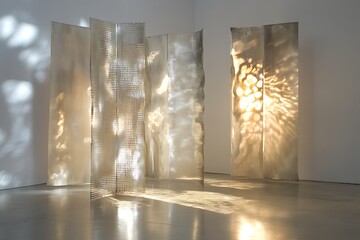 a modern mixed media artwall