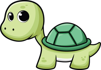 Cute Baby Sea Turtle Vector Image