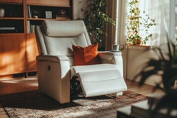 a modern recliner sofa