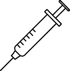 syringe isolated on white background