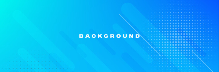 Abstract Blue Background With Gradient and Geometric Design Elements