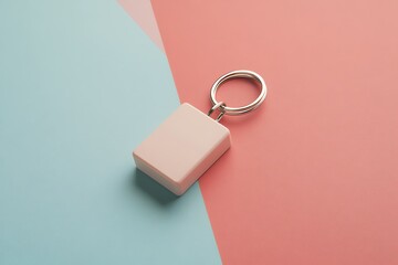 a modern silicon key chain