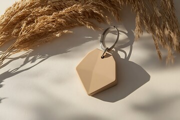 a modern silicon key chain