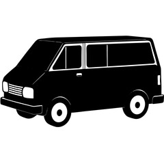 black car isolated on white