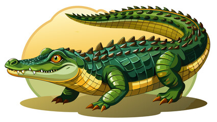 Obraz premium Zoutwaterkrokodil, Saltwater Crocodile, Crocodylus porosus