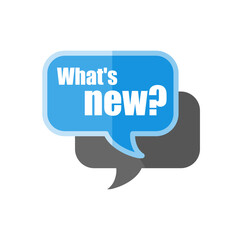 What's new — colorful sticker, banner, label — vector illustration