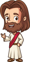 Fototapeta premium Jesus Christ Talking Vector Image