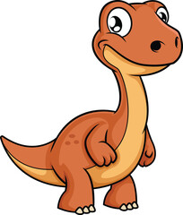 Cute Baby Dinosaur Vector Image