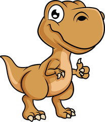 Cute T-Rex Dinosaur Vector Image