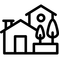 Real Estate Line Icon