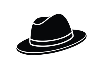 Silhouette art illustration of a Bavarian hat.eps