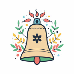 christmas bell vector illustration