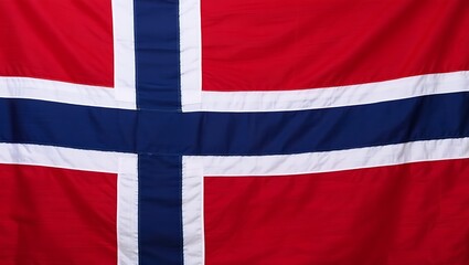 Fototapeta premium Norway's National Flag A Symbol of Scandinavian Heritage, Culture, and History