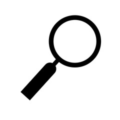 search icon. magnifying glass vector on white background