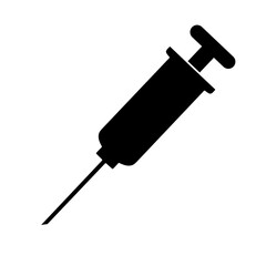 Fototapeta premium syringe icon vector on white background