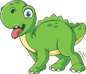 Dinosaur Dog Walking Vector Image