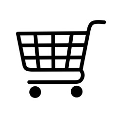 vector illustration of shopping cart with trendy design