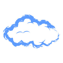 Hand Drawn Cloud Crayon