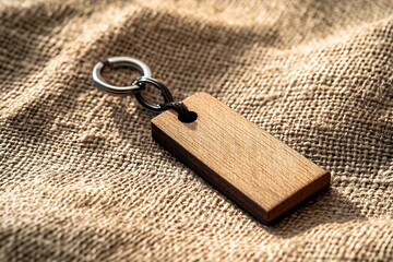 a personalized wooden keychain