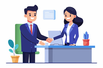 business people shaking hands