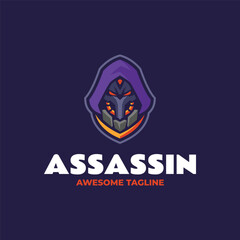 Dark Assassin Mascot Logo Design