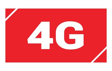 4G text written on red stamp sign.