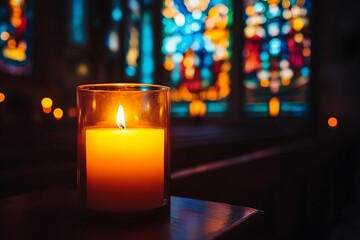 candles in church
