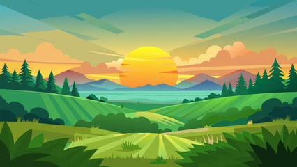 Obraz premium landscape with mountains