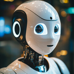 Hands of robots touch digital marketing through automation, personalization, optimization, data analysis, campaign management, lead generation, content creation, customer segmentation, and analytics.