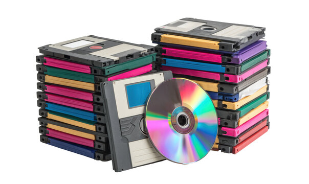 Retro Data Storage Devices of the Past - Powered by Adobe