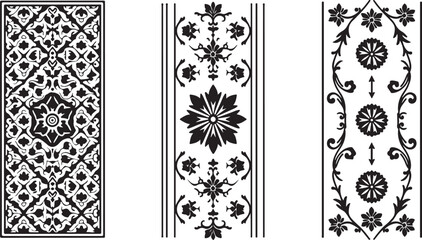 Laser Cut Inspired Floral Borders

