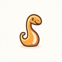 Fototapeta premium Cute cartoon snake