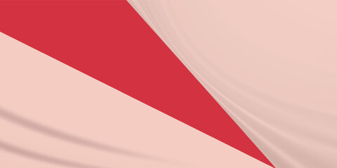 white red abstract background with line flowing particles. Digital future technology concept. vector illustration.