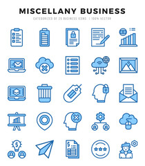 Miscellany Business icon pack for your website. mobile. presentation. and logo design.