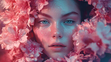 Engaging social media content marketing strategy floral environment portrait