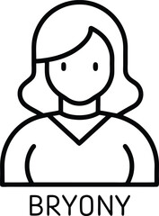 Bryony Outline Icon: Vine Plant

