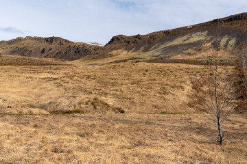 Reykjaladur  Vapor Valley, geothermal area in southern Iceland on April 16, 2024.