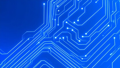 3d rendered illustration of illuminated futuristic circuit board