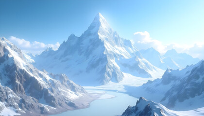 mount Everest close up, big ice mountain, High-altitude mountains, Snow-capped peaks, Himalayan giants, Sky-piercing mountains, Glaciated mountains